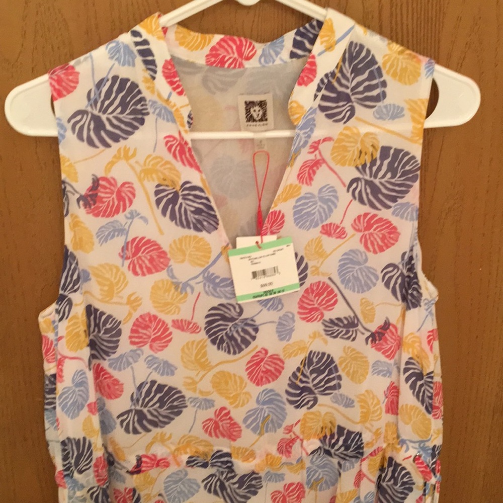 ANNE KLEIN DRESS SLEEVE LESS V NECK SIZE 8 NWT - Picture 2 of 7